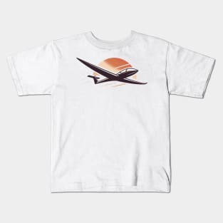 Glider Sailplane Biplane aerial floating soaring Kids T-Shirt